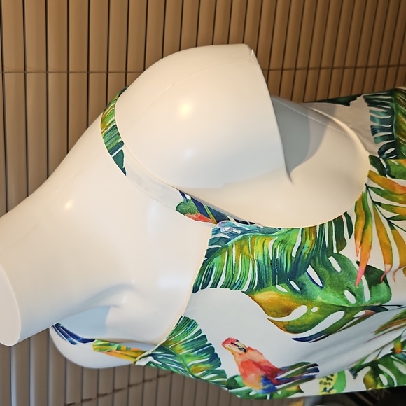 NWT Mexx tropical floral strap summer top, lined, viscose, 14 yrs fits UK 6-8-10 - Picture 10 of 17